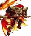 Artwork of Surtr: Ruler of Flame from Heroes.