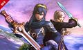Lucina wielding the Parallel Falchion in Super Smash Bros. for Nintendo 3DS.