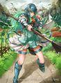 Artwork of Nephenee from Fire Emblem Cipher.