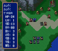The precursor to the combat forecast in Mystery of the Emblem.