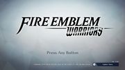 The game's English title screen.