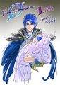 Artwork of Sigurd and Seliph.