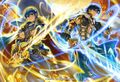 Artwork of Marth and Chrom from Cipher.