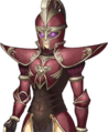 The generic female Specter/Death Mask Paladin portrait in Echoes: Shadows of Valentia.