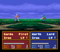 Marth wielding an Iron Sword in Mystery of the Emblem.