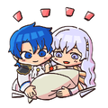 Seliph as a baby in artwork of Deirdre: Fated Saint.
