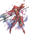 Artwork of Minerva: Red Dragoon from Heroes.