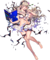 Artwork of female Corrin, in her Nohrian Summer outfit, from Heroes.