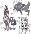 Concept artwork of Panne and her transformed state from Awakening.