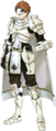 Full portrait artwork of Conrad, as the Masked Knight, from Echoes: Shadows of Valentia.