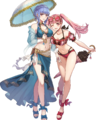Artwork of Hilda: Deer's Two-Piece, a Duo Hero of which Marianne is a part, from Heroes.