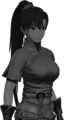 Portrait of a shadow imitation of Lyn from Warriors.