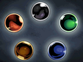 The Starsphere (upper-right) with the other four spheres in New Mystery of the Emblem.