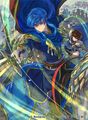 Leif in an artwork of Seliph.