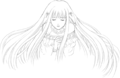 Lineart of Ninian from a piece of group artwork for the The Blazing Blade.