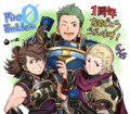 Celebratory artwork featuring Draug for Cipher's 1st anniversary.