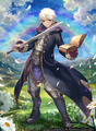 Artwork of male Robin from Fire Emblem Cipher.