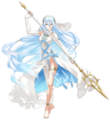 Artwork of Azura with a Blessed Lance from Fates.