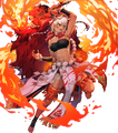 Artwork of Rinkah: Consuming Flame from Heroes.