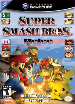 The boxart for Super Smash Bros. Melee