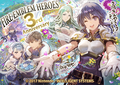 Artwork of Berkut and several other characters for Heroes's third anniversary, drawn by Asatani Tomoyo.
