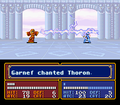 A false Gharnef casting Thoron in Mystery of the Emblem.