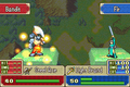 Fir attacking at range with the Light Brand in The Binding Blade.