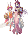 Artwork of Idunn: Dragonkin Duo, a Duo Hero of which Fae is a part, from Heroes.