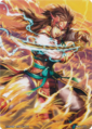 Artwork of Ryoma as a Samurai in Fire Emblem Cipher.