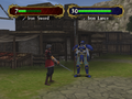 Gatrie wielding an Iron Lance in Path of Radiance.