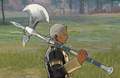 Dedue wielding a Silver Axe in Three Houses.