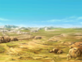 The plains of Goldoa in Radiant Dawn.