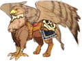 Concept artwork of a griffin from The Art of Fire Emblem Awakening.