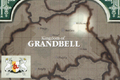 Map of Grannvale with Velthomer's location marked from the Fire Emblem Trading Card Game.