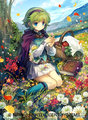 Artwork of Nino from Fire Emblem Cipher.