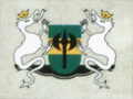The coat of arms of Dozel from the Fire Emblem Trading Card Game.