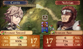 The normal combat forecast in Fates.