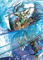 Artwork of Beruka and her wyvern from Fire Emblem Cipher.