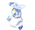 Artwork of Nifl: Tropical Ice God from Heroes.