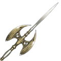 Artwork of the Spear of Assal from Three Houses.
