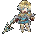 Fjorm: Princess of Ice's default animation in Heroes.