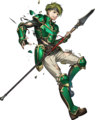 Artwork of Sain: Green Lance from Heroes.