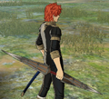 Sylvain wielding a Short Spear in Three Houses.