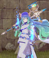Céline wielding a Hammer (Ike variant) in Engage.