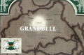 Map of Grannvale with Dozel's location marked from the Fire Emblem Trading Card Game.