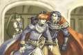Eliwood, Hector, and Lyn are glad the fighting is over.