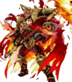 Artwork of Surtr: Ruler of Flame from Heroes.