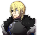 Large portrait of Dimitri in Three Houses.