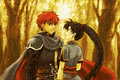 Eliwood and Lyn after the battle.*