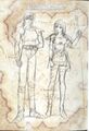 Concept sketches of Deen and Eda from Thracia 776.